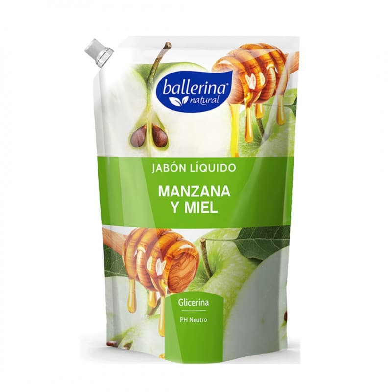 Imagen de JABON LIQUIDO BALLERINA DOYPACK MANZANA 900 ML