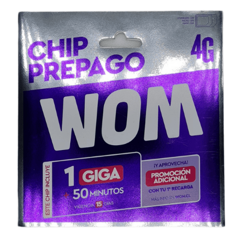 Imagen de CHIP PREPAGO WOM