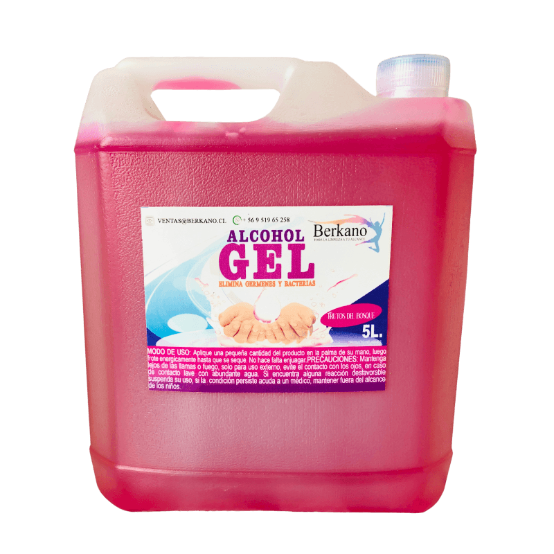 Imagen de ALCOHOL GEL FRUTOS DEL BOSQUE BERKANO 5 LTS