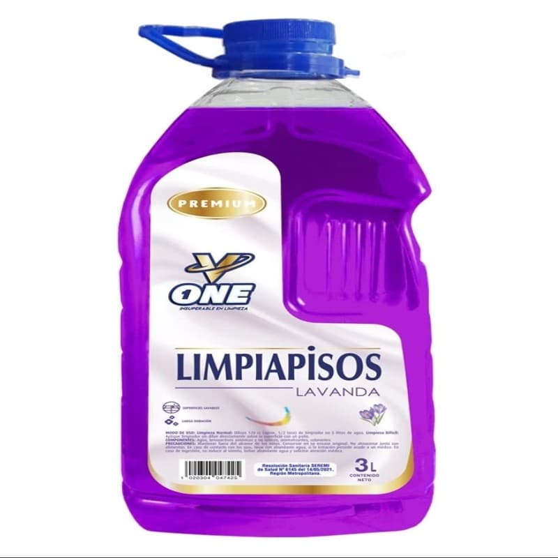 Imagen de LIMPIAPISOS V ONE LAVANDA 3 LTS