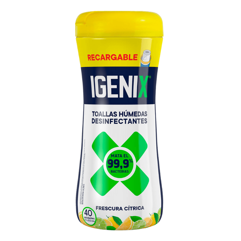 Imagen de TOALLITAS IGENIX FRASCO 40 UN