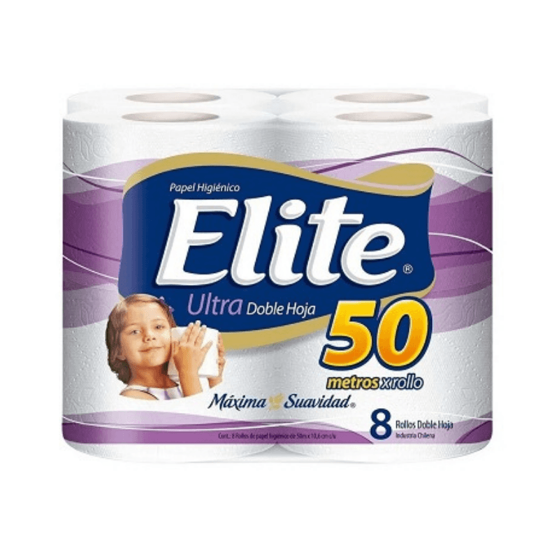Imagen de PAPEL HIGIENICO ELITE X 8 ULTRA 50 METROS