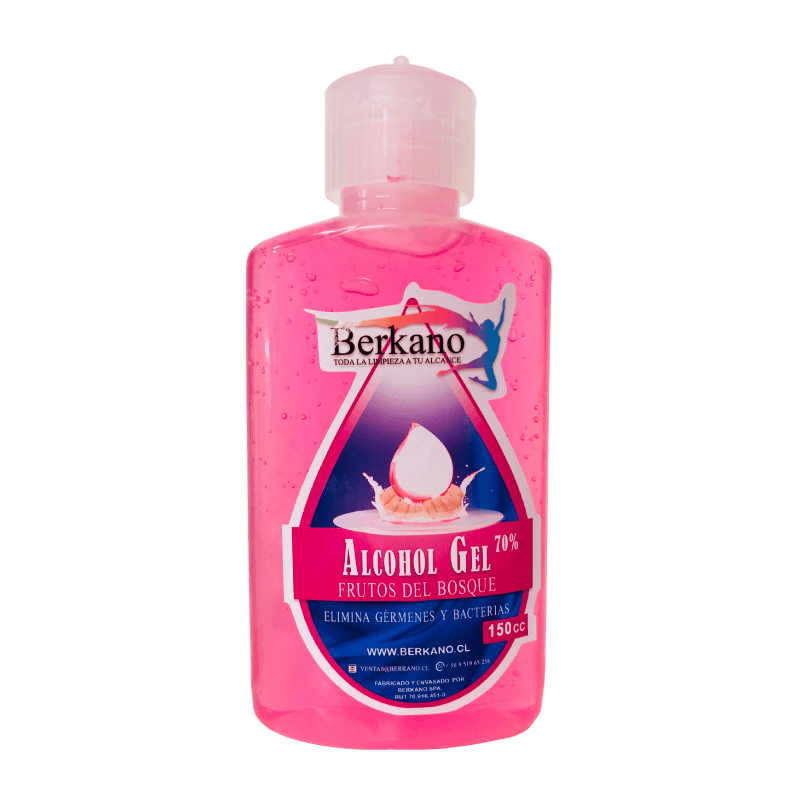 Imagen de ALCOHOL GEL BERKANO FRUTOS DEL BOSQUES 150 CC