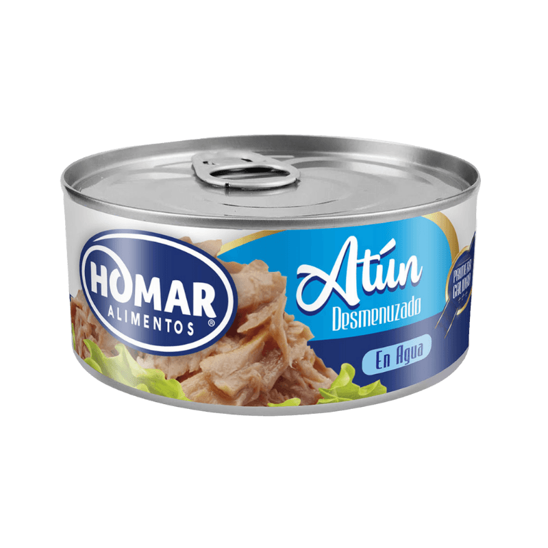 Imagen de ATUN DESMENUZADO AGUA HOMAR 160 GRS