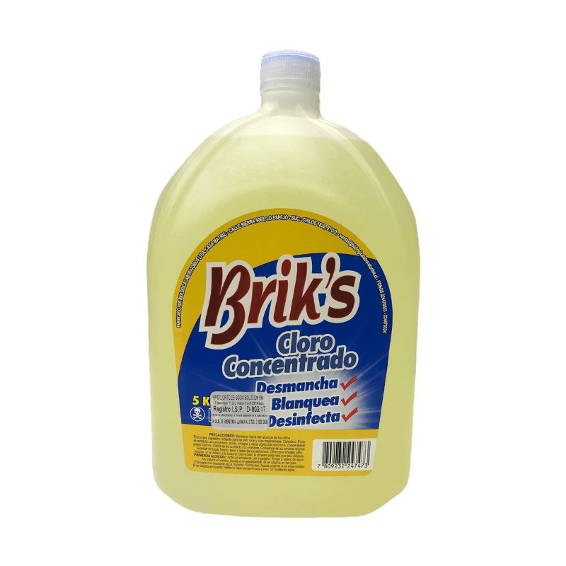 Imagen de CLORO LIQUIDO BRIK`S BIDON 5 LITROS