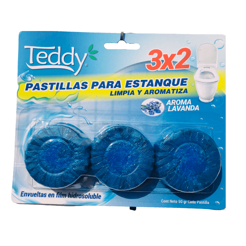 Imagen de PASTILLA WC PACK X 3 TEDDY