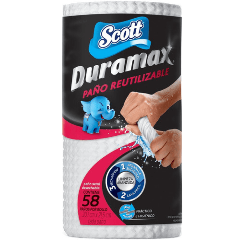 Imagen de PAÑO ROLLO DURAMAX SCOTT 58 UN