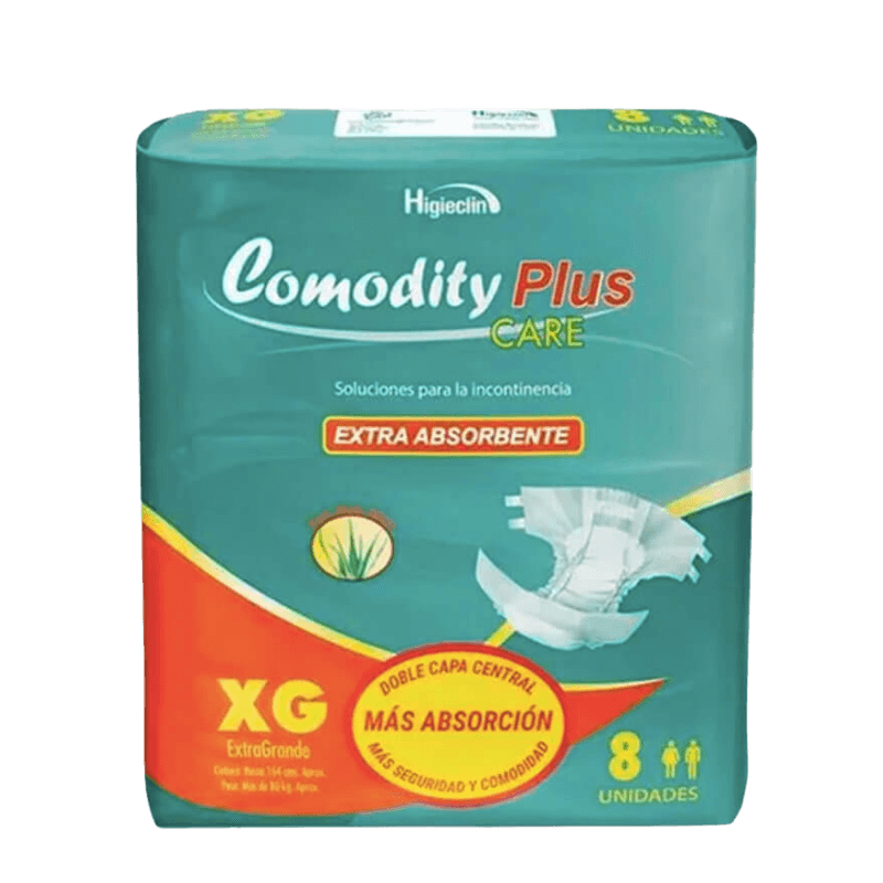 Imagen de PAÑAL COMODITY PLUS XG 8 UN
