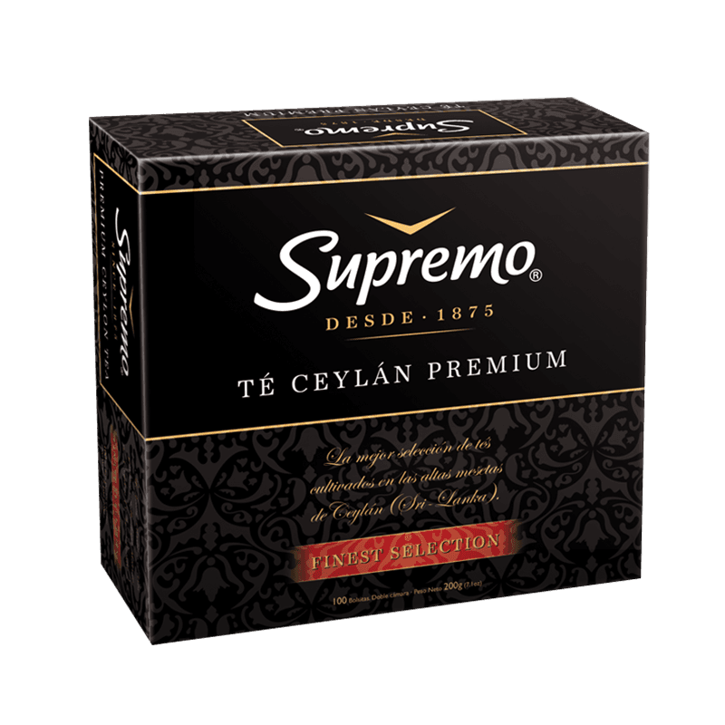 Imagen de TÈ SUPREMO PREMIUM 100 BOLSITAS