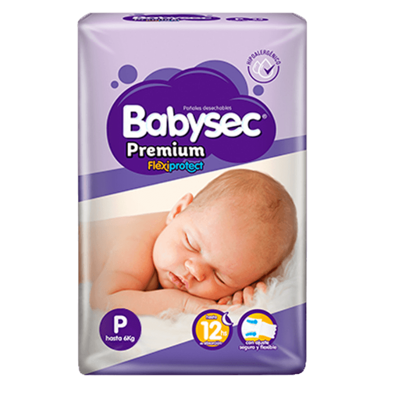 Imagen de PAÑALES BABYSEC PREMIUM TALLA P