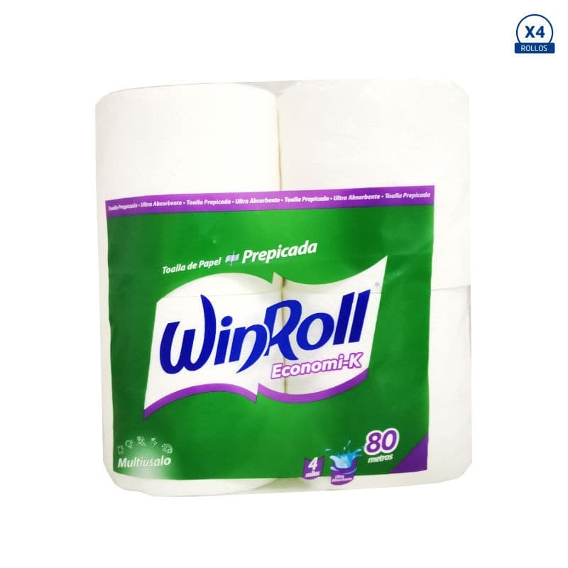 Imagen de TOALLA PAPEL WIN ROLL ECONOMIK 80 MTS