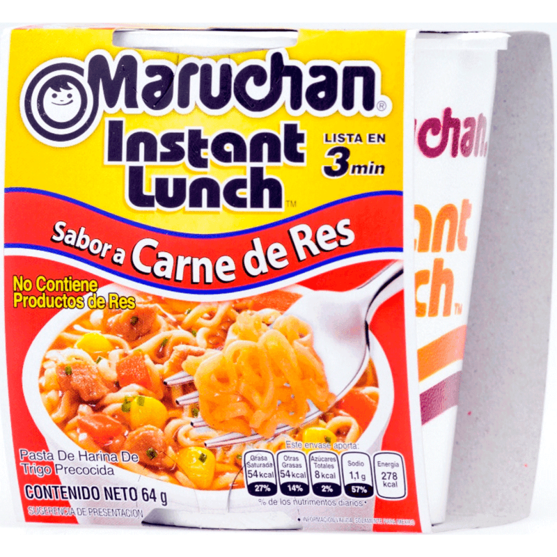 Imagen de SOPA MARUCHAN CARNE 64 GRS