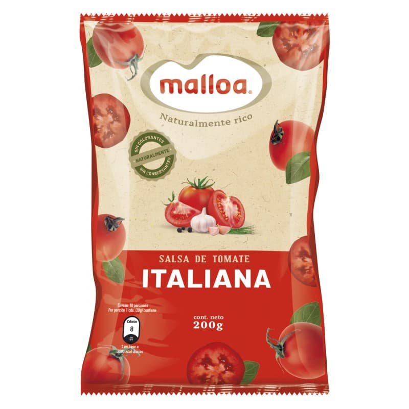 Imagen de SALSA TOMATE MALLOA 200 GRS