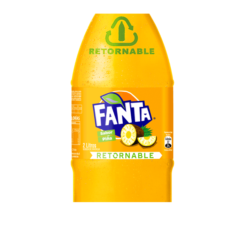 Imagen de BEBIDA FANTA SABOR PIÑA 2 LT RETORNABLE