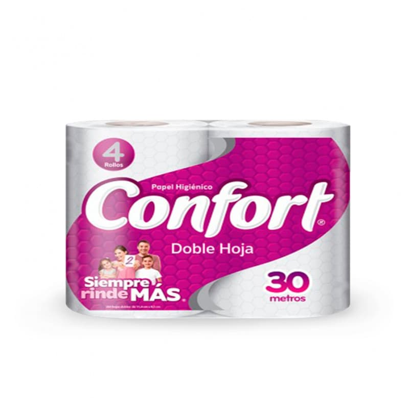 Imagen de PAPEL HIGIENICO CONFORT 30MT - 4 ROLLOS