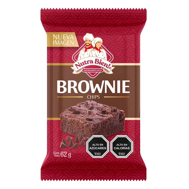 Imagen de BROWNIE NUTRA BIEN CHIPS 62 GR