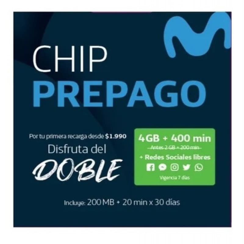 Imagen de CHIP PREPAGO MOVISTAR