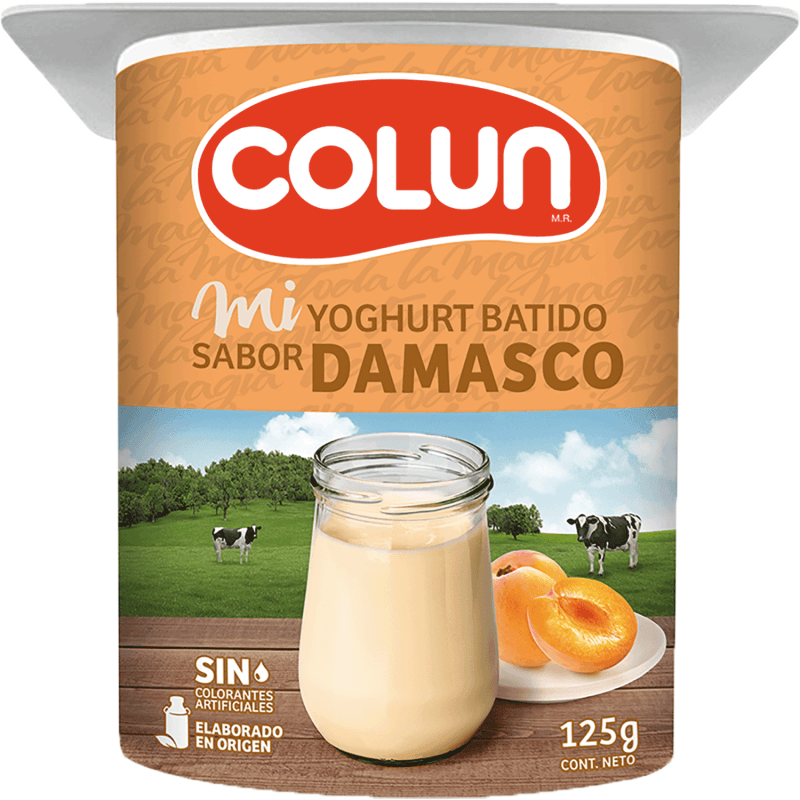 Imagen de YOGHURT BATIDO COLUN DAMASCO 125 GR