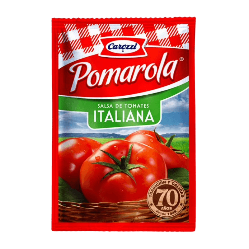 Imagen de SALSA TOMATE ITALIANA POMAROLA 200 GR CAROZZI