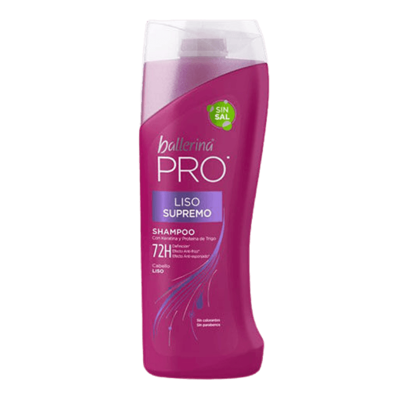 Imagen de SHAMPOO BALLERINA PRO 400 ML LISO SUPREMO