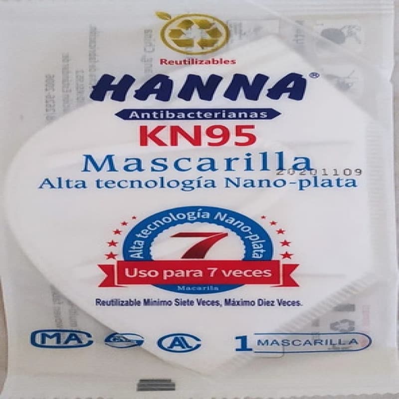 Imagen de MASCARILLA KN 95 NANO PLATA