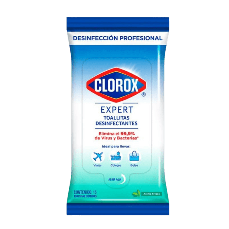 Imagen de TOALLAS DESINFECTANTE CLOROX 15 UN