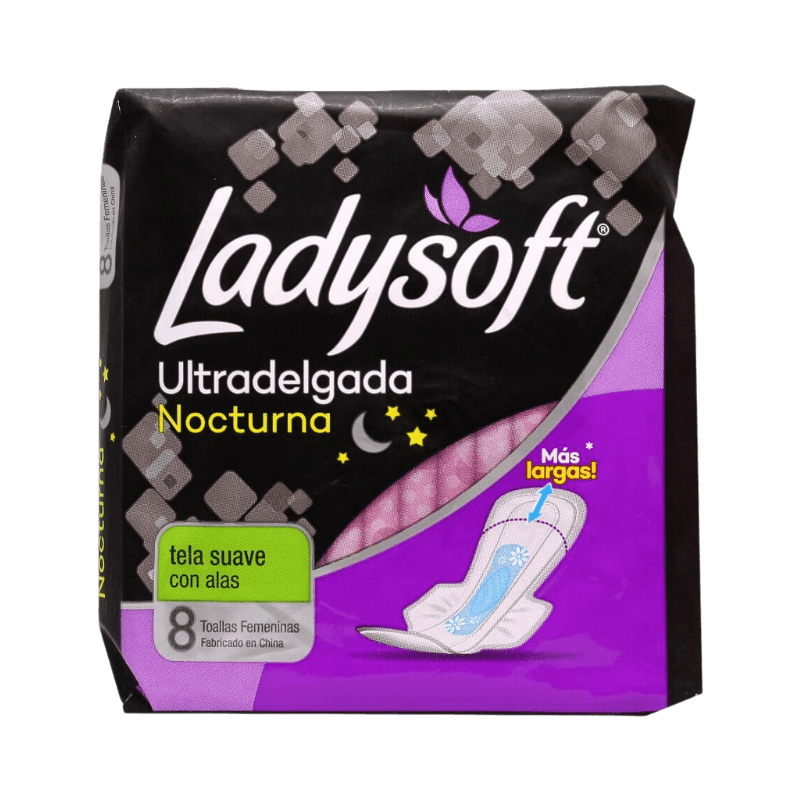 Imagen de TOALLA HIGIENICA LADYSOFT NOCTURNA 8 UN