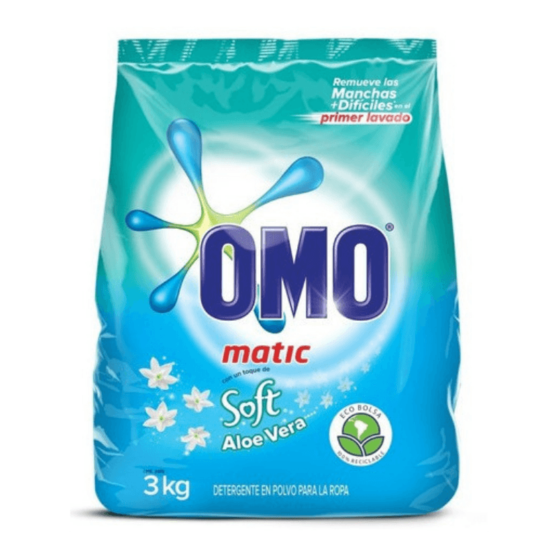 Imagen de DETERGENTE EN POLVO OMO MATIC C/SOFT 3 KG