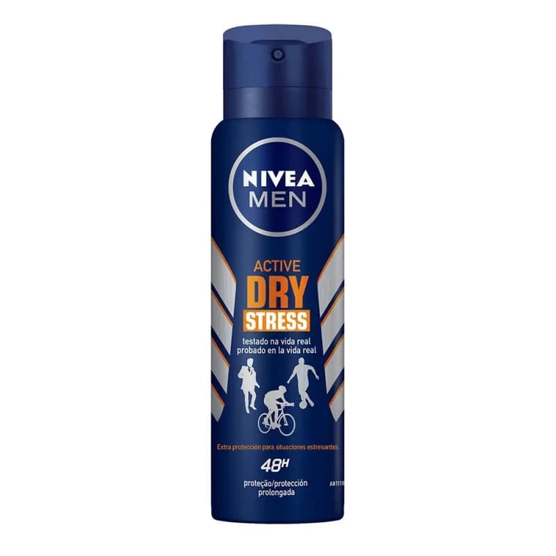 Imagen de DESODORANTE NIVEA MEN SPRAY 150 ML ACTIVE DRY