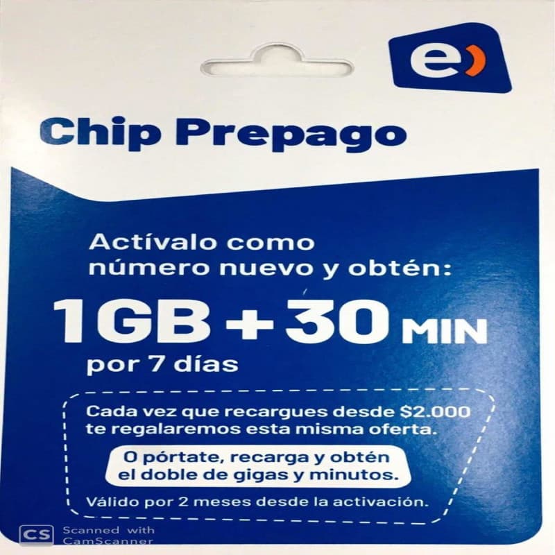 Imagen de CHIP PREPAGO ENTEL