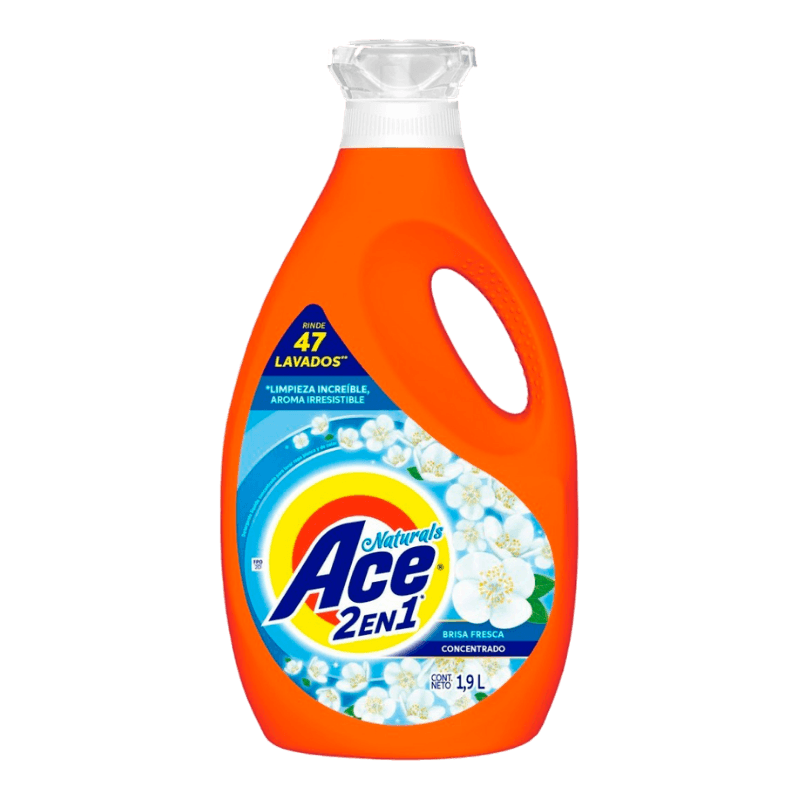 Imagen de DETERGENTE LIQUIDO ACE 2 EN 1 1,9 LT