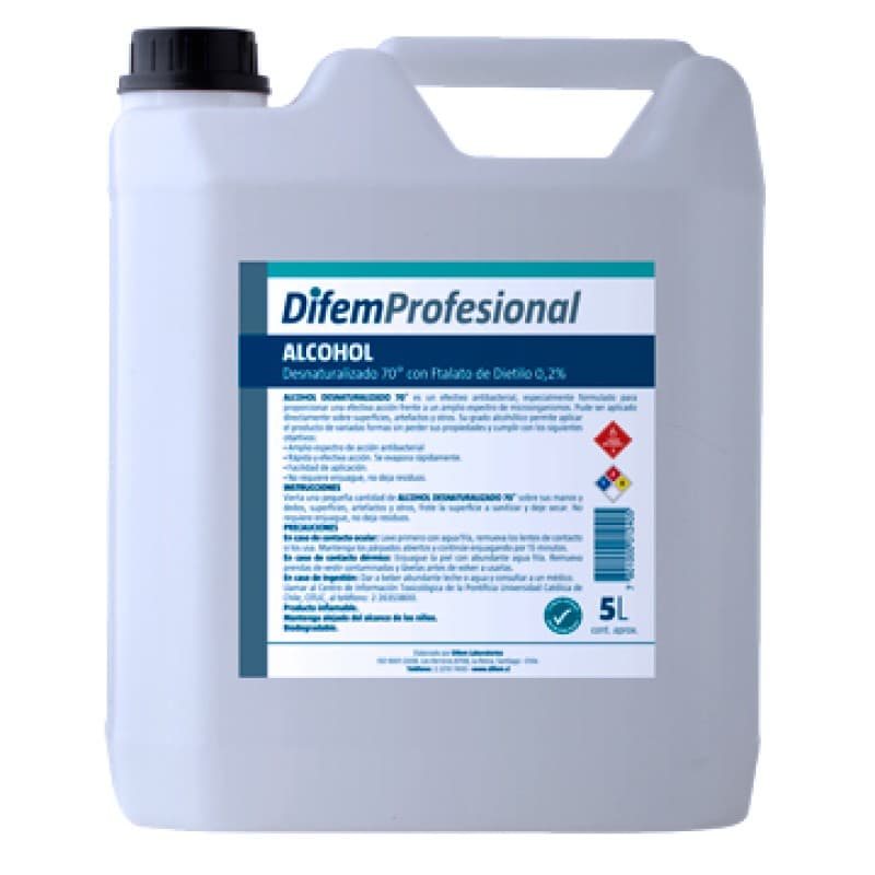 Imagen de ALCOHOL ISOPROPILICO AL 70° 5 lts