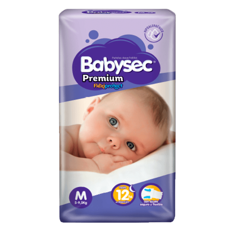 Imagen de PAÑALES BABYSEC PREMIUM TALLA M