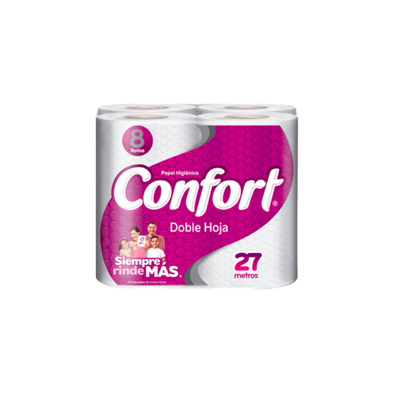 Imagen de PAPEL HIGIENICO CONFORT 8 UN 25 MT