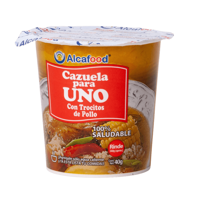 Imagen de SOPA CAZUELA UNO POLLO ALCAFOOD 40 GRS