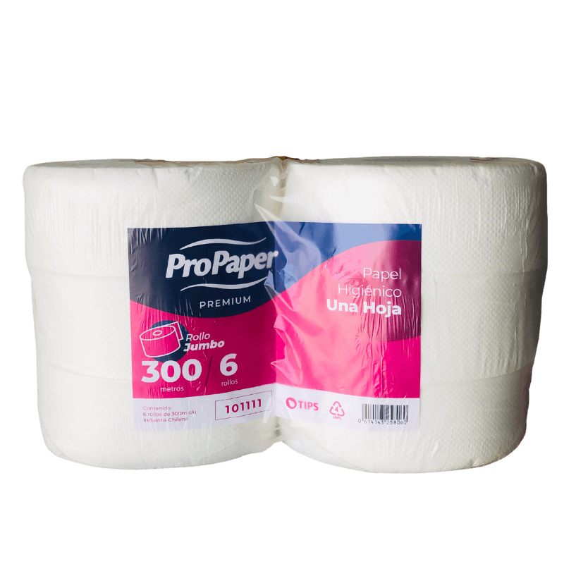 Imagen de PAPEL HIGIENICO PROPAPER X6 300 MTS