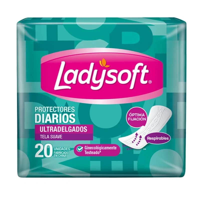 Imagen de PROTECTORES DIARIOS ULTRADELGADOS LADYSOFT 20 UN