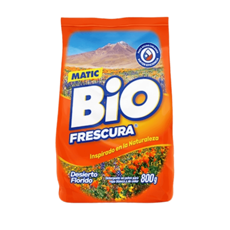Imagen de DETERGENTE POLVO BIO 800 GR DESIERTO FLORIDO NARANJO