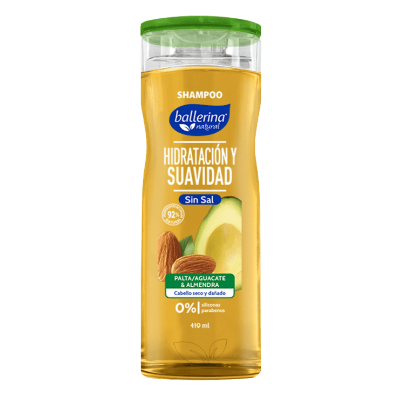 Imagen de SHAMPOO PALTA Y ALMENDRA BALLERINA 410 ML