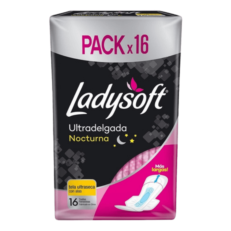 Imagen de TOALLA HIGIENICA LADYSOFT NOCTURNA 16 UNI