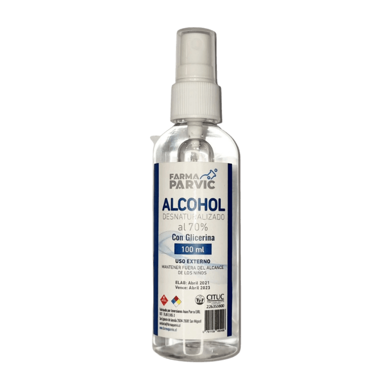 Imagen de ALCOHOL 70 FARMA PARVIC 100 ML