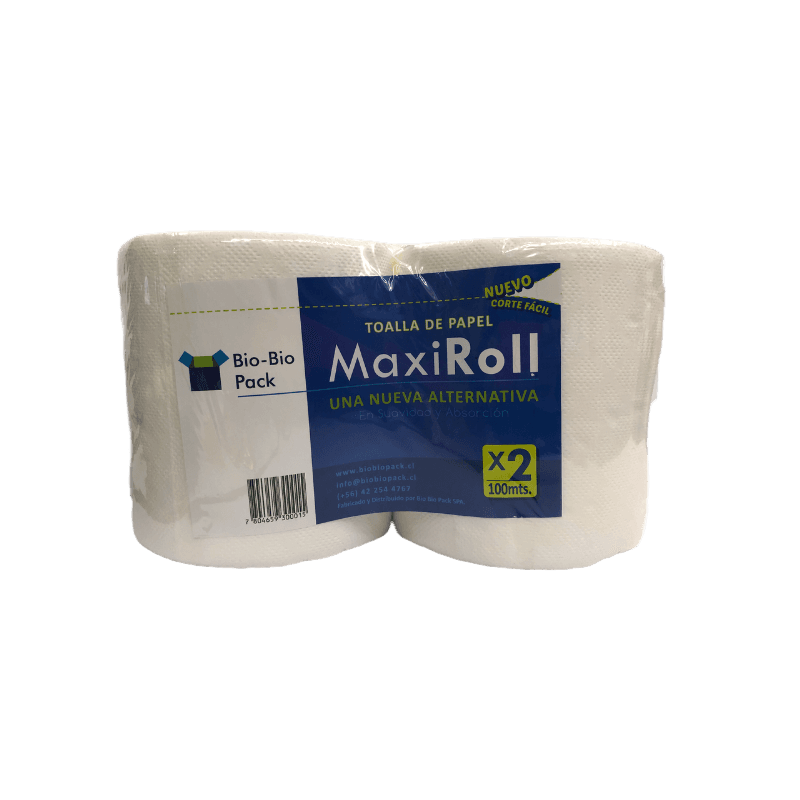 Imagen de TOALLA DE PAPEL MAXIROLL X2 100MTS C/P
