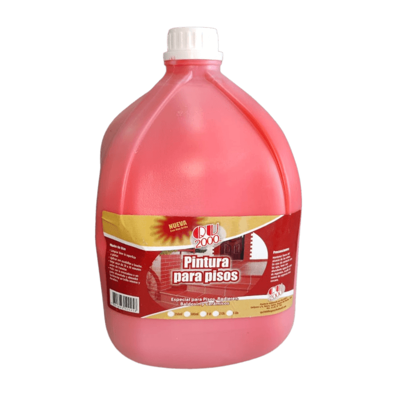 Imagen de PINTURA PARA PISOS ROJA QU 2000 5 LITRO