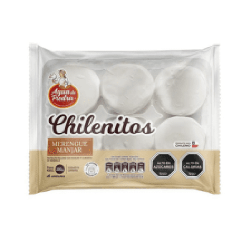 Imagen de CHILENITOS AGUA PIEDRA MERENGUE MANJAR 6 UNI