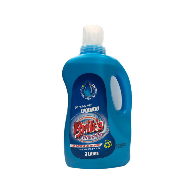 Imagen de DETERGENTE BRIK`S PREMIUM 3 LITROS FORMULA EXPERT VERDE
