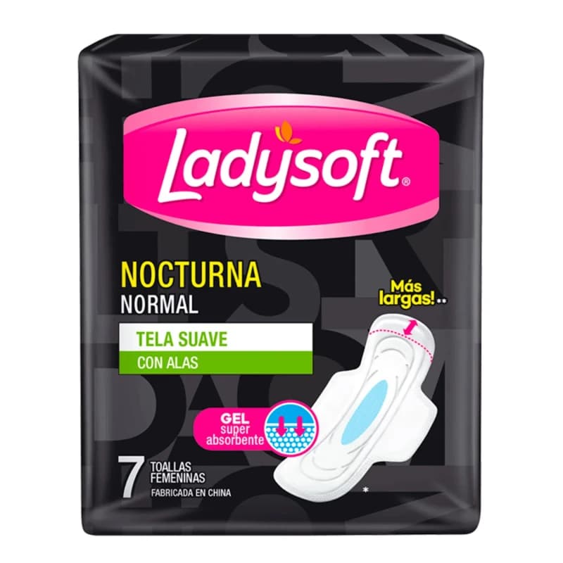 Imagen de LADYSOFT NOCTURNA ULTRADELGADA TELA SUAVE 7 UN