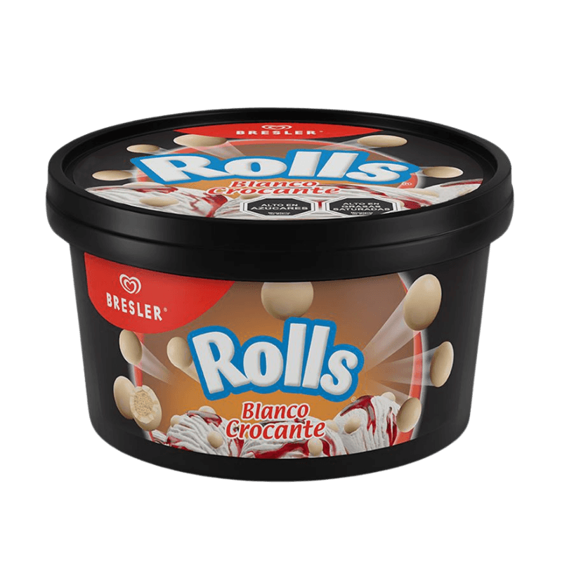 Imagen de HELADO ROLLS CROCANTE POTE 900 ML