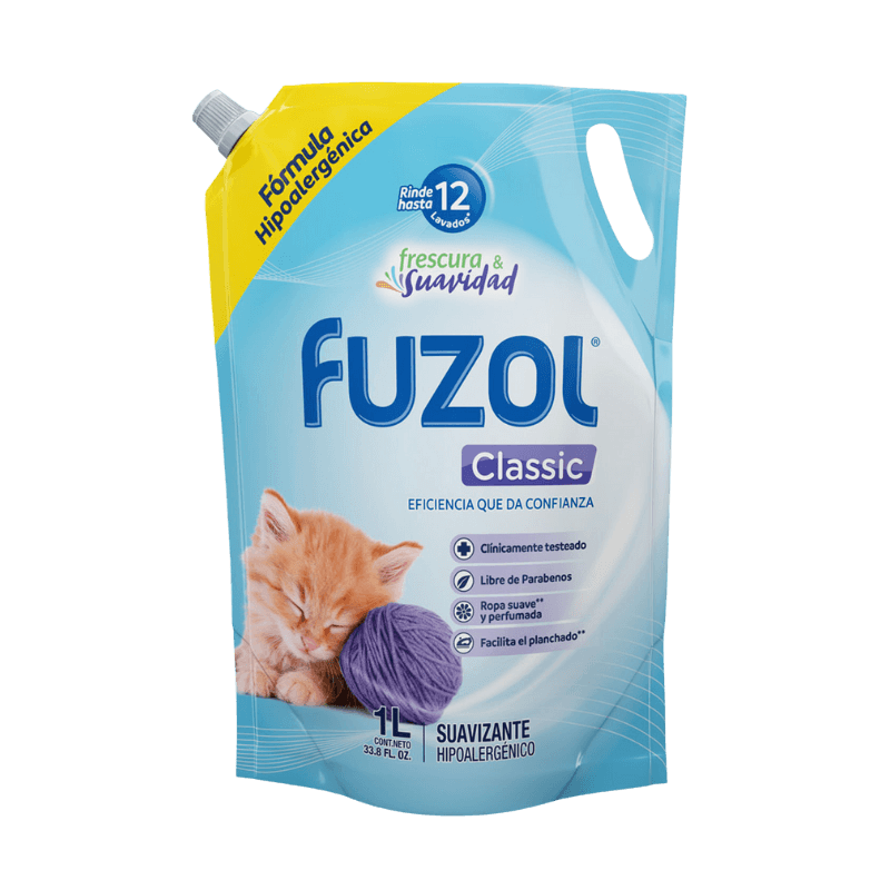 Imagen de SUAVIZANTE FUZOL PIEL CLASSIC 1 LITRO
