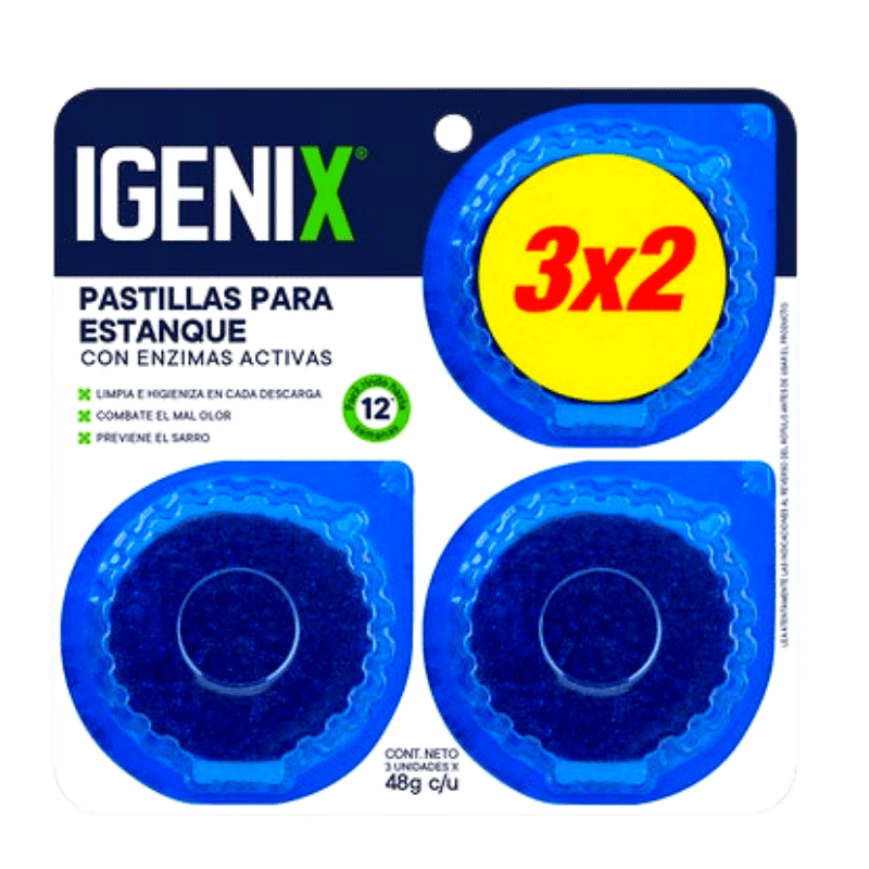 Imagen de PASTILLA ESTANQUE AZUL IGENIX 3 UN