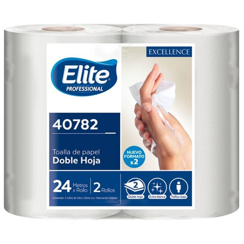 Imagen de TOALLA DE PAPEL ELITE PROFESIONAL 24 MTS 2 ROLLOS